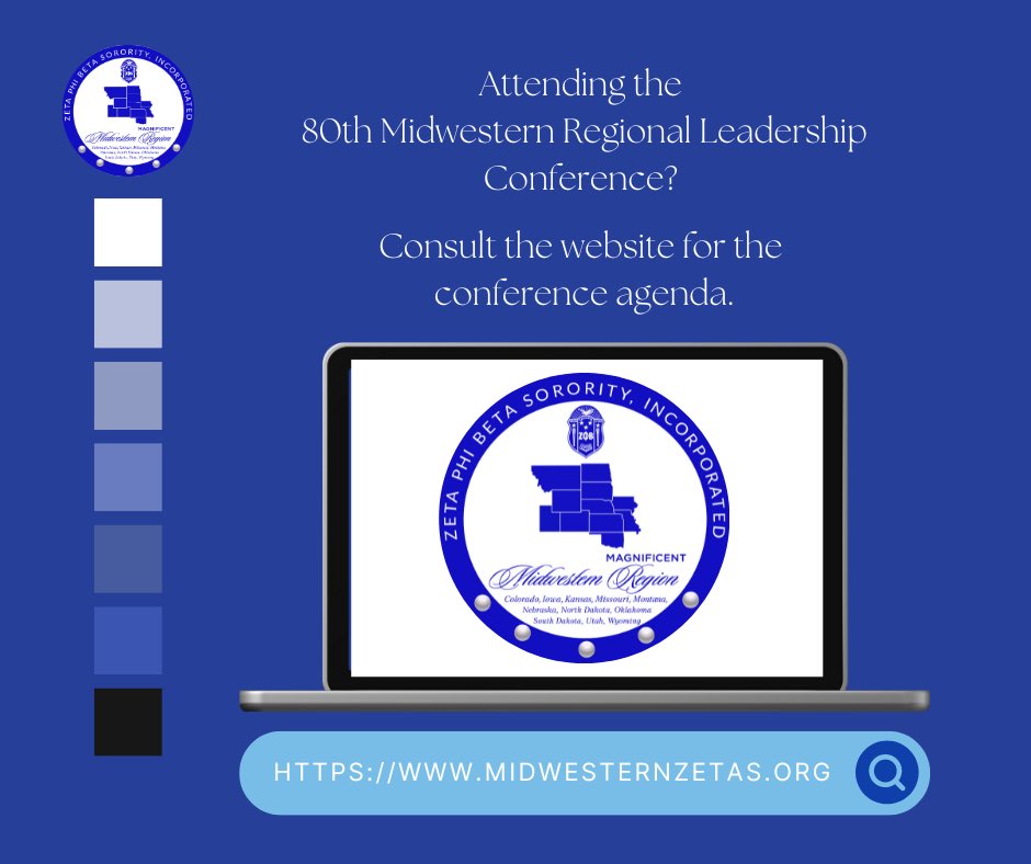 MidwesternZetas's tweet photo. Did somebody say “agenda”? 
With the 80th Midwestern Regional Leadership Conference right around the corner, we want to make sure that all individuals attending the conference are up to date on the agenda at hand! 
Want more information? 
Click this link:
https://t.co/BMKc5Znl7t https://t.co/XUFAHWsnQP