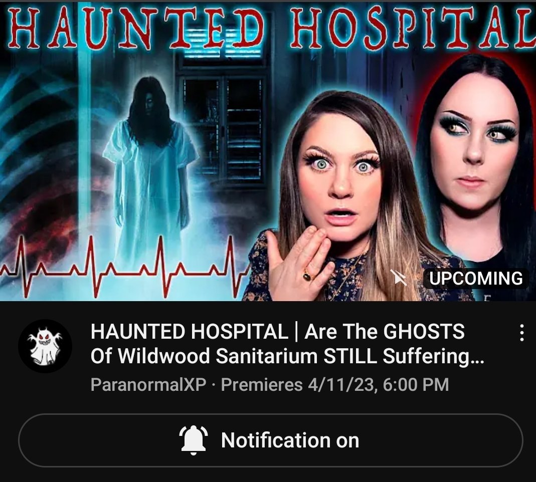 Wildwood Sanitarium video premiering Tuesday, April 11th at 6PM EST! We collabed with @HauntingsWHodge for this one! Don't miss out! 👻

youtu.be/U4Udlin_7No