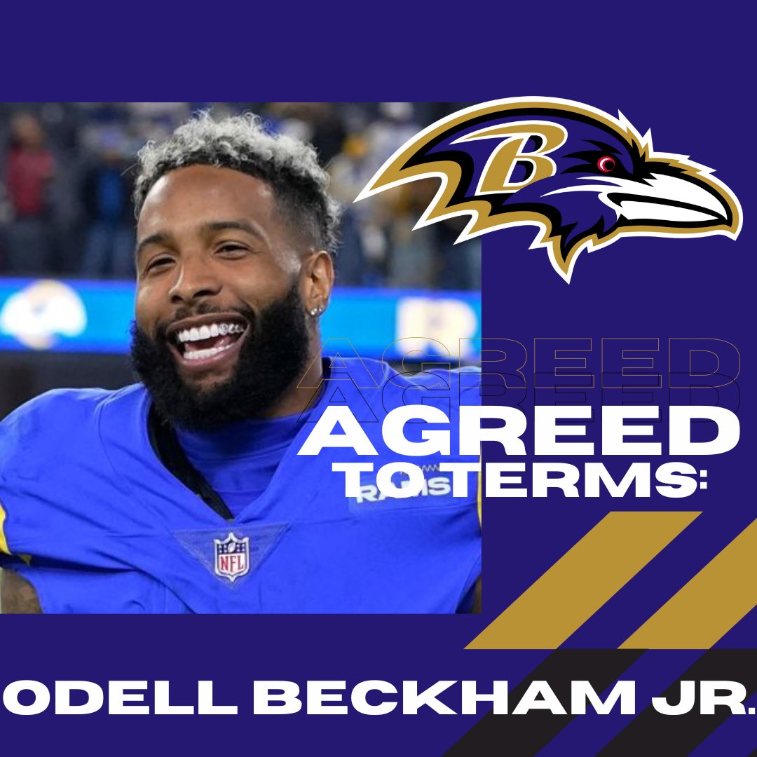 🚨The Baltimore Ravens and Odell Beckham Jr. have come to an agreement on a 1-year, $18M deal.
#thefootballwave #foryoupage #football #nfl #sports #womeninsports #teams #americanfootball #nflnews #footballnews #newpost #womenexcellence #share #baltimore #ravens #baltimoreravens