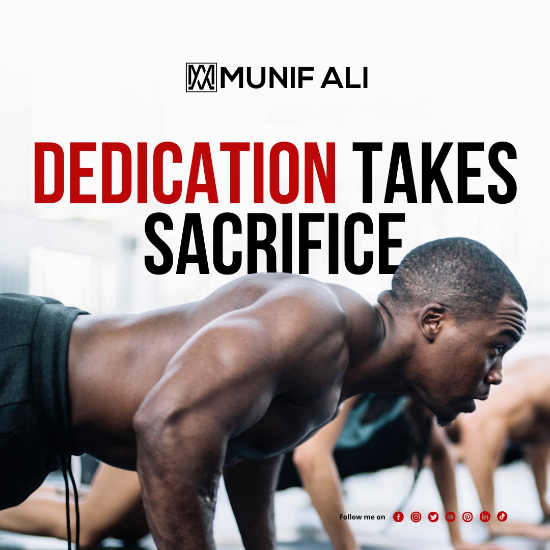 mrmunifali1's tweet photo. Dedication often requires sacrifice because it involves committing ourselves fully to a particular goal or objective.
Mention a friend to inspire today!
#munifali #goals #Mindset #scrifice #dedication #commitment #objective https://t.co/s7Z1VMrYcZ
