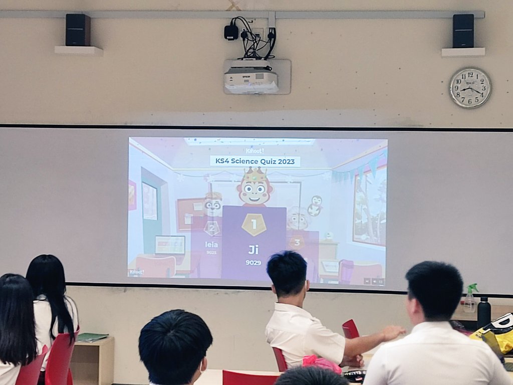 Let's kick start STEAM week with Kahoot! Now I know ester and durian are related 😁

 #HIS_learning <a href="/HISScienceNow/">HISScience</a> <a href="/HELPISKL/">HELP International School</a>