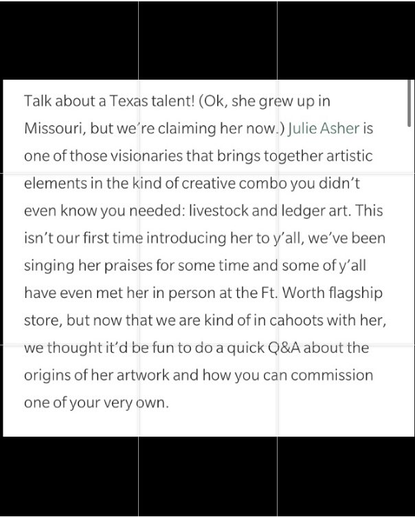 Thank you Double D Ranch! Check out the rest of the article at doubledranch.com  #ledger #ledgerart #ledgerartist #doubledaddiction #doubledranch #muleyalley #fortworthstockyards