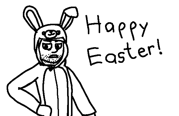 nerdbaron's tweet photo. Getting on the art bandwagon at the last minute!  Here's my OC in a BUNNY SUIT! 😳🥰💞
Happy Easter! https://t.co/iwojK01REP