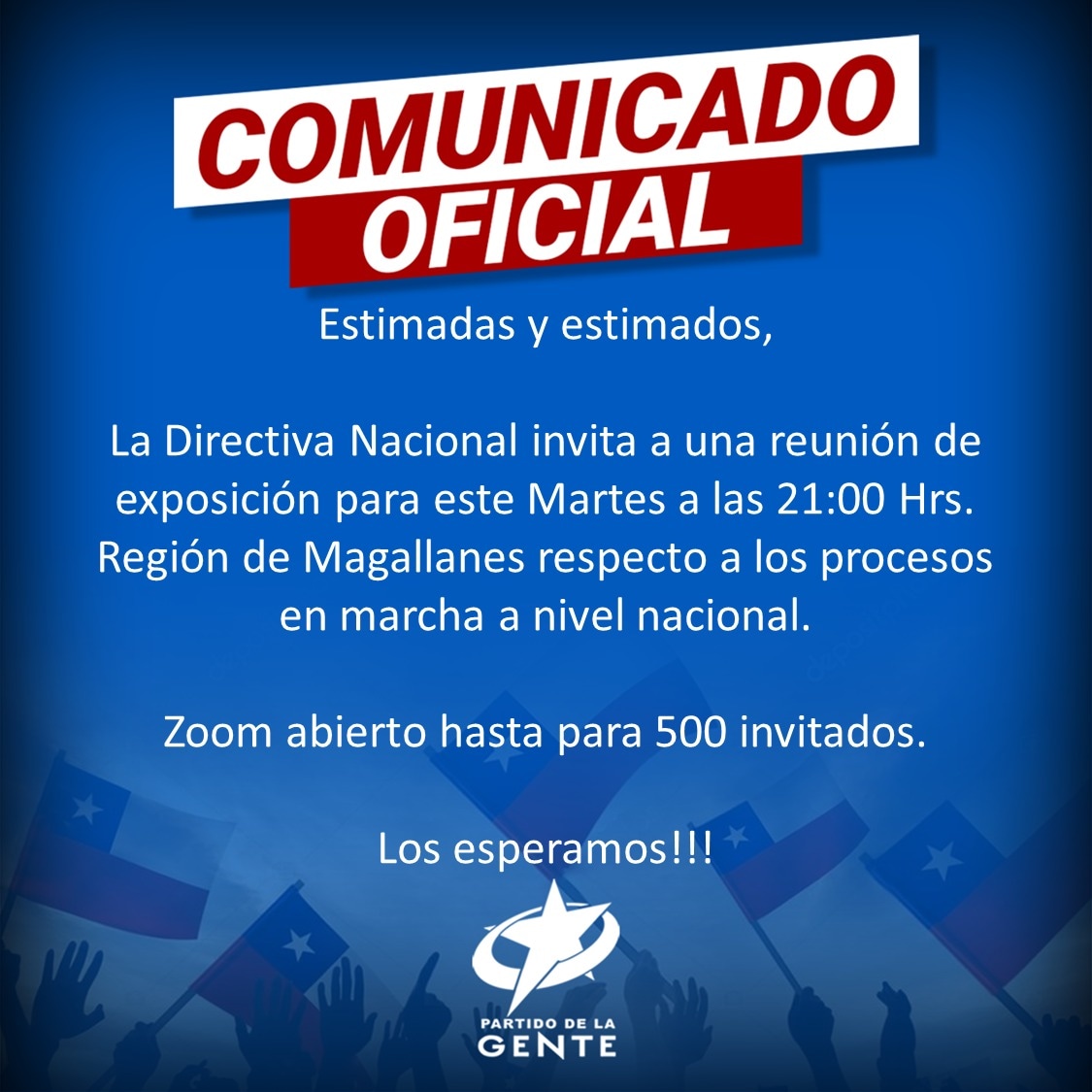 PdgRegion's tweet photo. Todos invitados a esta reunión, los adherentes interesados en participar contactar de manera interna.
Saludos

#PorLaRazónYLaGente 
#protegetelfuturodelagente https://t.co/RbRc9BOylK