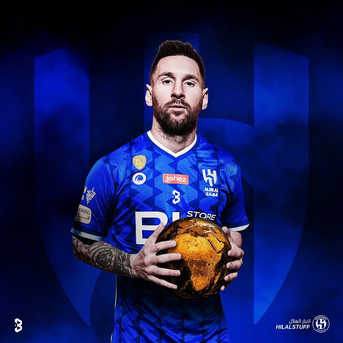 hilalstuff's tweet photo. 🚨🎙️ أحمد الفهيد: 

جهزوا بشوتكم.. ميسي هلالي بنسبة 99% 🔵 https://t.co/f7sBpti75N
