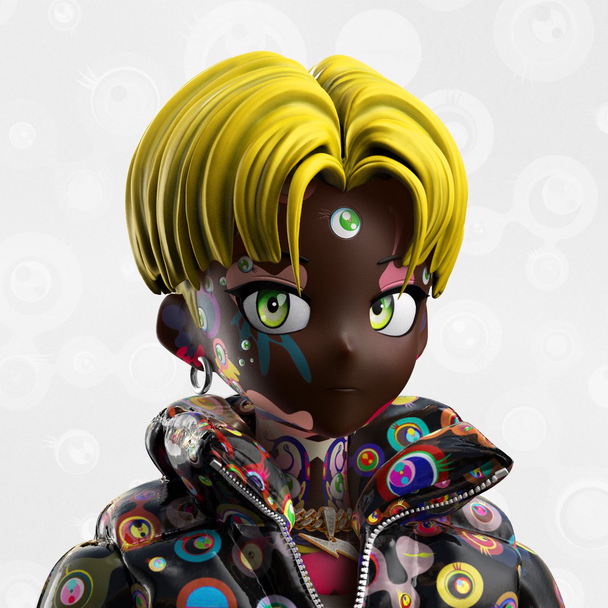 CROM_MAGAZINE's tweet image. NEW COVER 🧬 CLONE X 🧬 Takashi Murakami 
X #RTFKT @nike 
☁️👾 @RTFKT &amp;amp;  @takashipom 🌸☁️🈂️
 #CROM ISSUE 0020

next-gen Avatars 👾🖲️🖱️

CLONEX BY: 
@RTFKT &amp;amp; 
@TAKASHIPOM 

Thanks @1globalgallery ☁️👾