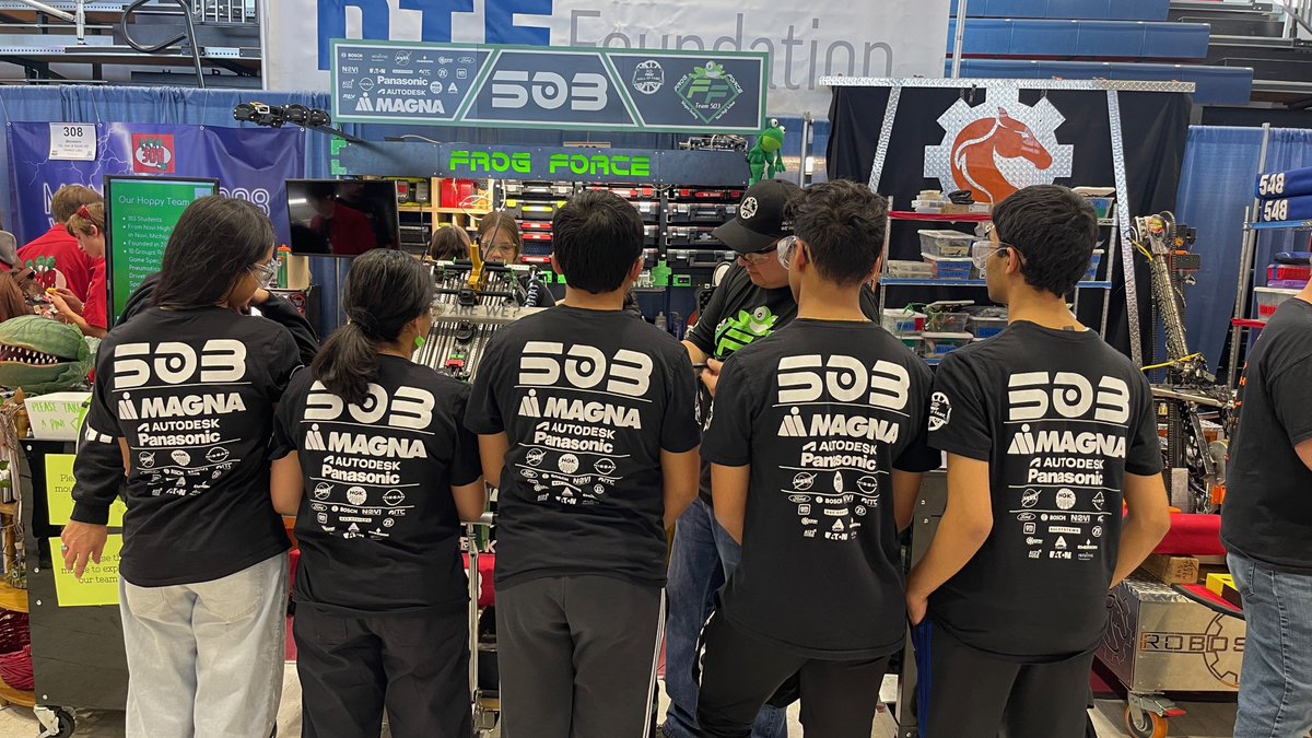 FIRST Robotics Competition Team 503 Frog Force (@frogforce) on Twitter photo We would like to thank all our sponsors whose generous support makes it possible for us to have a successful season & trains our students to become valuable future workforce. #ChargedUp #TeamREV <a href="/MagnaInt/">Magna International</a> <a href="/panaauto/">Panasonic Automotive</a> <a href="/autodesk/">Autodesk</a> <a href="/Ford/">Ford Motor Company</a> <a href="/NCSD/">Novi Community School District</a> <a href="/NissanUSA/">Nissan</a> <a href="/NASA/">NASA</a> <a href="/boschusa/">Bosch USA</a> <a href="/ZF_Group/">ZF Group</a> We would like to thank all our sponsors whose generous support makes it possible for us to have a successful season & trains our students to become valuable future workforce. #ChargedUp #TeamREV <a href="/MagnaInt/">Magna International</a> <a href="/panaauto/">Panasonic Automotive</a> <a href="/autodesk/">Autodesk</a> <a href="/Ford/">Ford Motor Company</a> <a href="/NCSD/">Novi Community School District</a> <a href="/NissanUSA/">Nissan</a> <a href="/NASA/">NASA</a> <a href="/boschusa/">Bosch USA</a> <a href="/ZF_Group/">ZF Group</a>