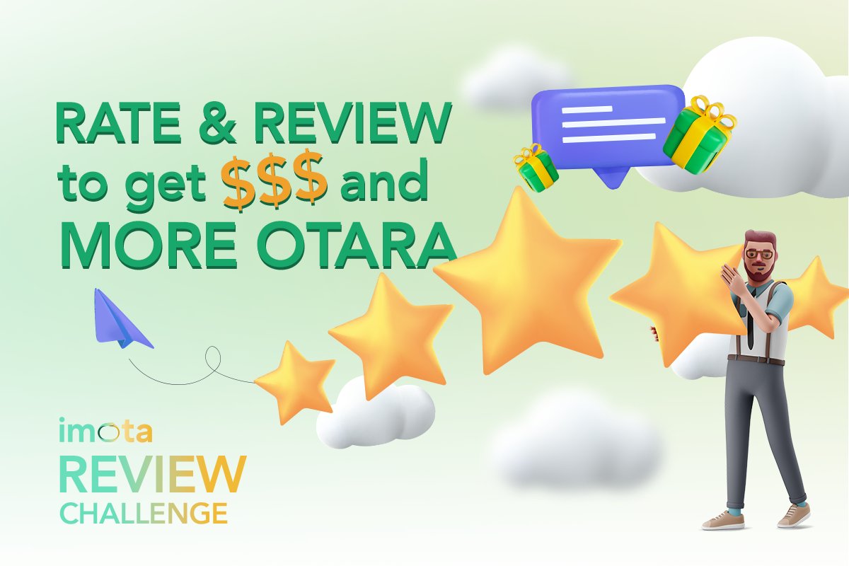 🔥Imota Review Challenge🔥  Come and get more $$$ and  x5 Otara Mining Power
Mining Power too low? Speed up yours now by joining our Quests to claim x5 Daily Otara and get up to 100 BUSD 😎
👉zealy.io/c/imota/questb…

🚦Details are available on our Crew3! JOIN NOW!
#imota #otara
