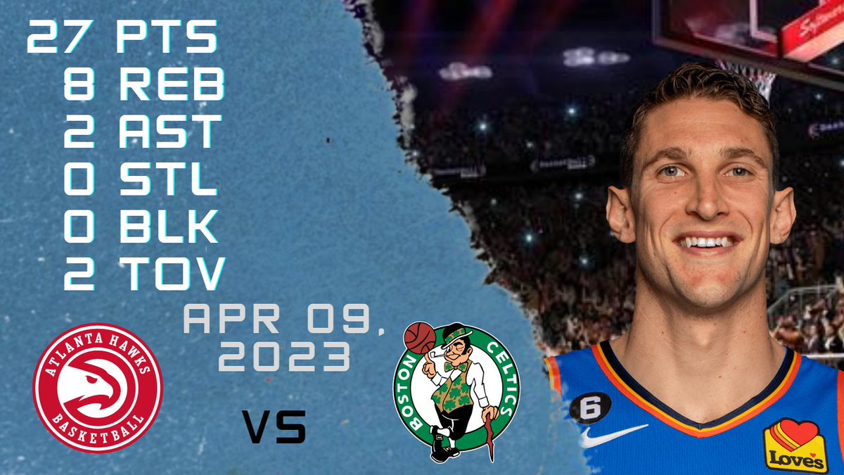 NBAPlayersHigh's tweet photo. Mike Muscala NBA CELTICS vs HAWKS Regular season Gameplay Possessions - 09-04-2023 https://t.co/QLhcptl1WW
Follow us for more highlights!!
#MikeMuscala #Mike #Muscala #NBAREGULARSEASON #nbahighlights #basketball #boston #celtics #celtics #NBA https://t.co/mMEOrGn6ud