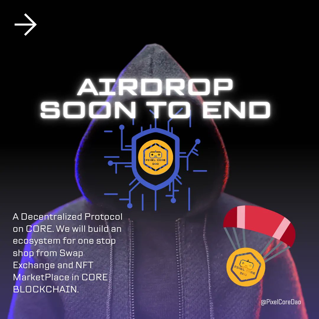 PixelCoreDAO's tweet photo. 📍A friendly reminder from #PixelCoreDAO 🎮.
The 1st phase of airdrop for 250 wallets is soon to end. $PCD 

Announcement and updates will posted in our social medias. Please be guided accordingly. Thank you.

Selfdrop and Airdrop are still Live
https://t.co/UVFex9pj1k https://t.co/k79hk2XX4A