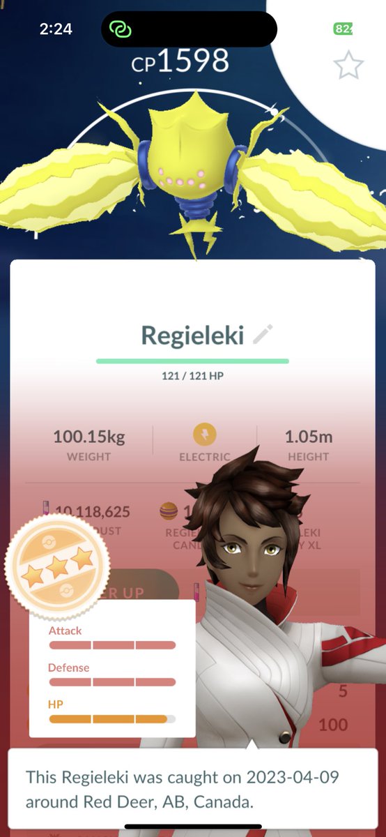 Loved the local raid train that I got set up for today! Was great to see so many people out!! 😍 

Didn’t get a hundo, but I’m happy with this 🥰🤩