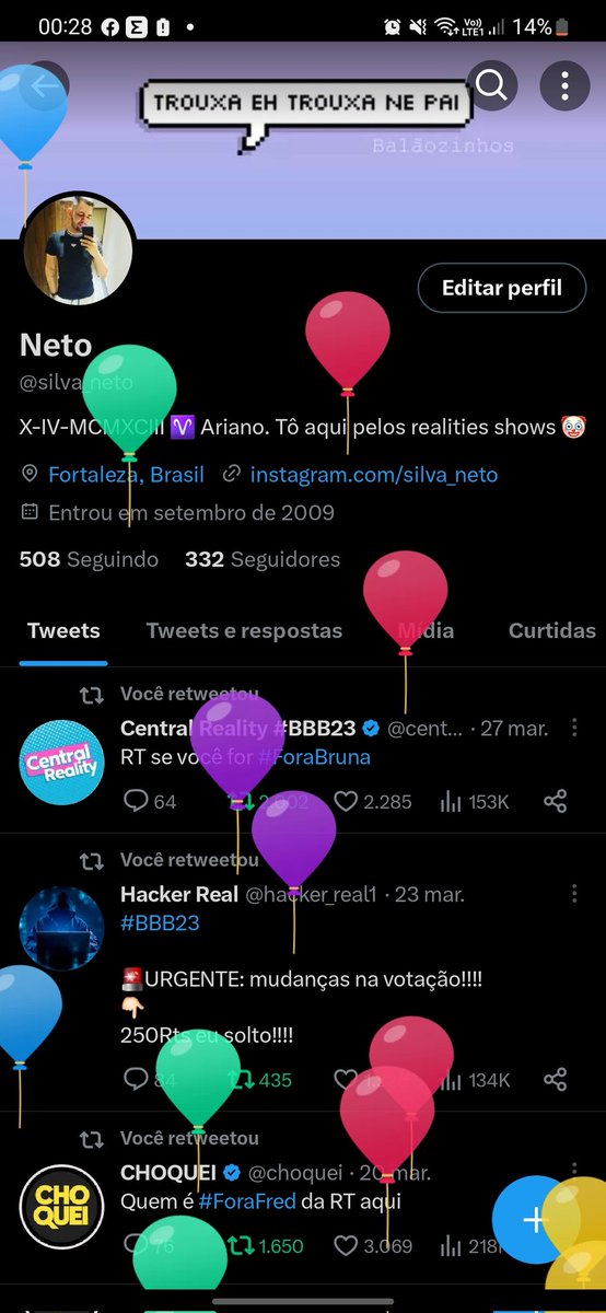 Os balões subiram... 🥳