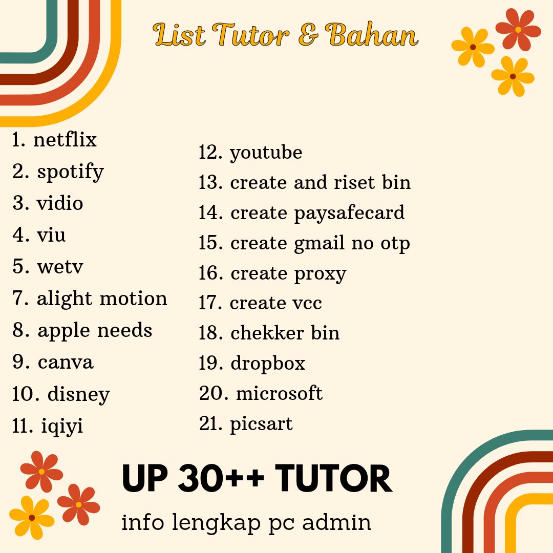 jacobmvtl's tweet photo. Hallooo kak!♡
kamu mau fh app prem tapi bingung cari tutor dimana ?ෆ

ㅤㅤㅤ♡̷ tutor up 30++
ㅤㅤㅤ♡̷ mendapatkan grup diskusi
ㅤㅤㅤ♡̷ full bimbingan samapai bisa
ㅤㅤㅤ♡̷ no cc/ktp cocok banget buat kalian yang pelajar

berminat? bisa dm yawww(⁠ ⁠◜⁠‿⁠◝⁠ ⁠)⁠♡ https://t.co/B9asxoUfZJ