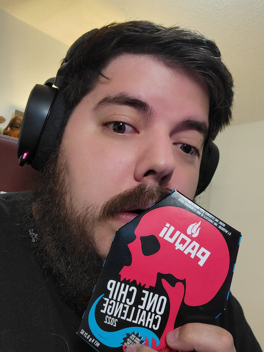 trapgoosegaming's tweet photo. Doing the one chip challenge at 150 followers on kick... Im also live on both plat forms come hangout check replies. #KickStreamer #kick #paqui #onchipchallenge https://t.co/3Fvk0sHSiN