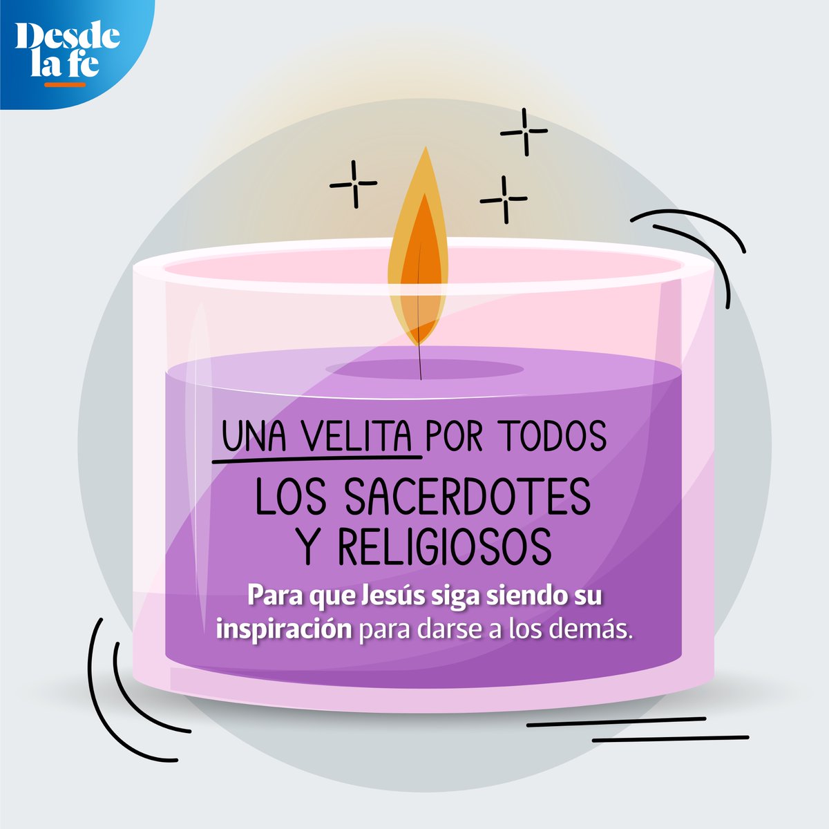DesdeLaFeMx's tweet photo. Una velita para aquellos que Jesús llamó a ser como Él, y hacerlo presente entre nosotros. 😇🕯Te compartimos una oración por las vocaciones: https://t.co/Cj6BQCcABO https://t.co/oQkbGi5One