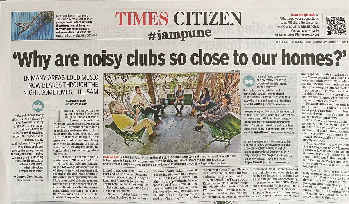 Blaring music from #restobars disturb night sleep of #Puneites 
.
#loudmusic #noisepollution #pune @Team_Swachh_KLN @NewKalyaniNagar @CleanKharadi @KoregaonparkR @NIBMFORUM @LRWAPune @WagholiHSA @MhalungeSpeaks @mundhwa
m.timesofindia.com/city/pune/why-…