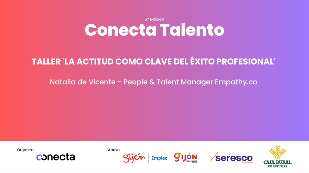 OkticketApp's tweet photo. (1/2)💡Qué son las Soft Skills y cómo afectan al #empleo? Nuestra #COO, Natalia Quintanal, participa mañana en #ConectaTalento. Hablará de liderazgo, resolución de problemas, planificación de proyectos, trabajo en equipo... Y mucho más
Te lo vas a perder? 👀 #RRHH #Talento https://t.co/D85ZJVJOxf