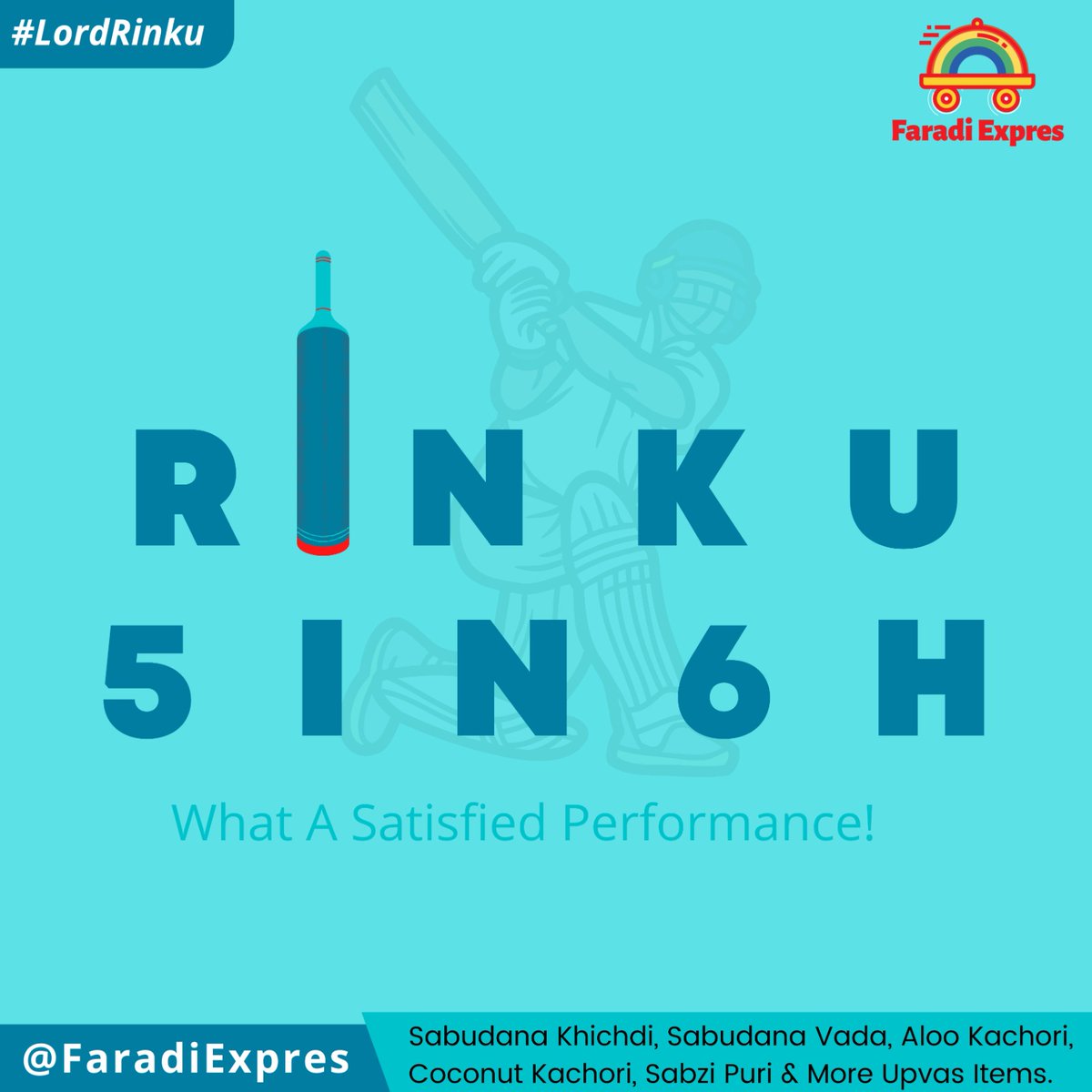 FaradiExpres's tweet photo. Rinkuaaa Ke Papa He He Hass delen ... 🏏🥳🤩

#FaradiExpres #kkr #rinkusingh #lordrinku #srk #upvasspecial #upvasfood #upvasfood #fastingfood #upvasrecipes #upvasthali #faradi #faradiexpres #faradiexpress #marketing #topicalspot #topicalpost #momentummarketing #viral https://t.co/h3f8b38cq6