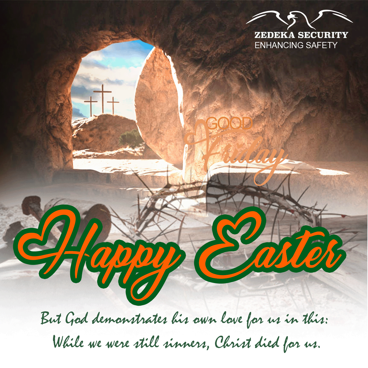 ZedekaSecurity's tweet photo. Zedeka Security Limited wishes you a blessed Easter filled with the joy of revival, the serenity of renewed hope, and the abundance of good things that comes with it. https://t.co/vrcJpcssK1