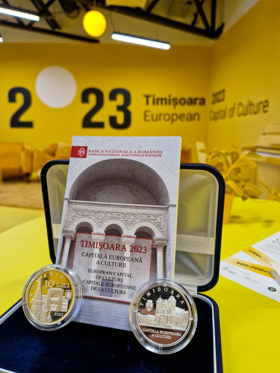 The silver coin with the theme Timișoara 2023 European Capital of Culture launched today by the National Bank of Romania has arrived in Timișoara.
These coins will have circulation power on the territory of Romania and a nominal value of 10 lei.
#TM2023 #ShineYourLight