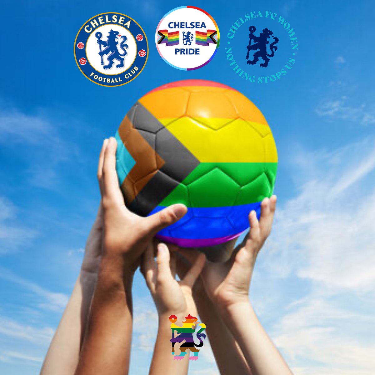 ChelseaPride_'s tweet image. After another match with the illegal Homophobic chanting we want to say.

🗣️ Football is a game for everyone. 

🗣️ Discrimination of any kind has no place in football or society. 

By working with our club &amp;amp; governing football bodies we can create change. 

#NoToHate | #LGBTQ+ ✊🏻