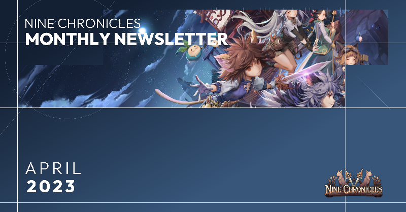 NineChronicles's tweet photo. .@NineChronicles Monthly Newsletter for April is here 📬

🎉 Over 32K Monthly Active Users (MAU)
🐱 PFP NFTs &amp; Pets joined the world of Nine Chronicles
🔥 NCG Burn rates recovering

For more details 👇