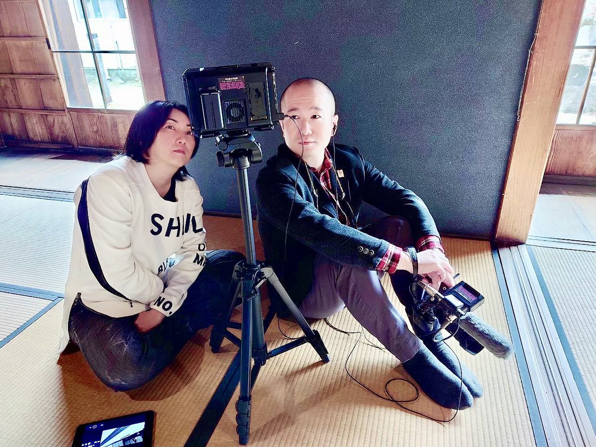 100knw's tweet photo. 土曜日の映画【其のもの古道に潛む】の撮影は、クランクアップ間近の撮影６日目。

ロケ地は宮城県村田町にある、国の重要文化財に指定されている村田商人やましょう記念館でした。

やましょう記念館は東日本大震災の余震で被災し、復旧に歳月を要し、約３年振りの利用となりました。 https://t.co/GtieaDARYi