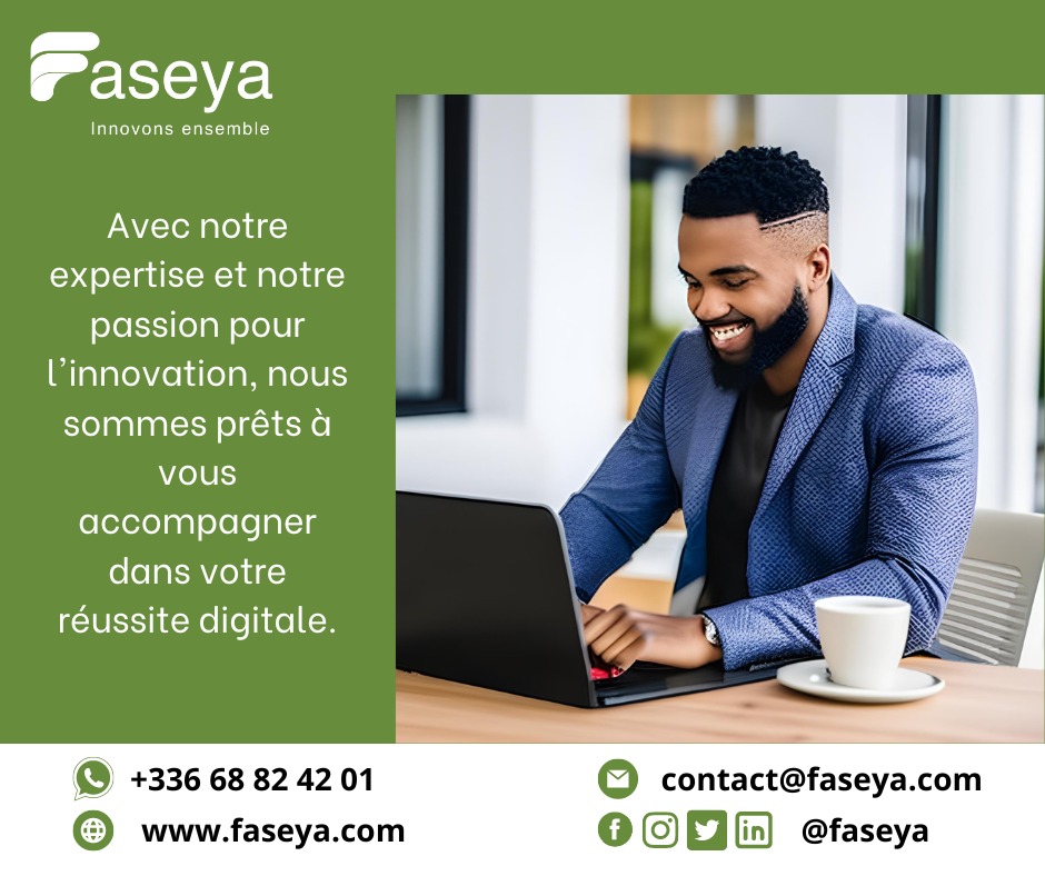 FASEYA2023's tweet photo. ✅Avec notre expertise et notre passion pour l'innovation, nous sommes prêts à vous accompagner dans votre réussite digitale.

 Contactez-nous pour en savoir plus sur nos services sur mesure https://t.co/v75VKWdPn3

Bon début de semaine à tous

 #Faseya #Consultants #remote https://t.co/KHh8RzIrvs