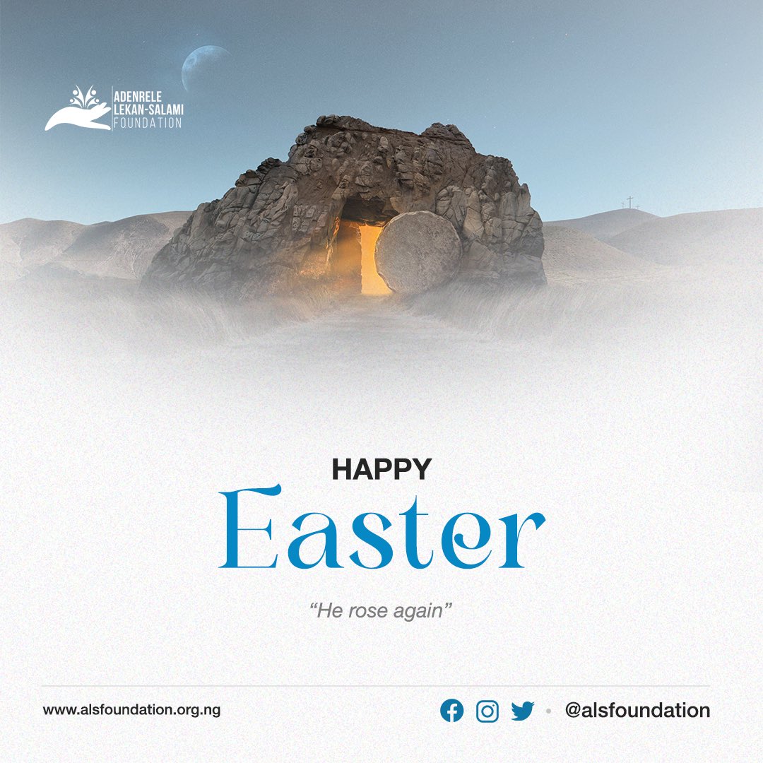 ALS_foundation's tweet photo. Happy Easter everyone! As we celebrate the resurrection of our Lord and Savior, Jesus Christ. May this day bring you hope, joy, and renewed faith in Him. 🙏🏼✝️ 

#EasterSunday #ResurrectionDay #HeIsRisen #JesusIsAlive #EasterCelebration https://t.co/Yk1XySNQmv