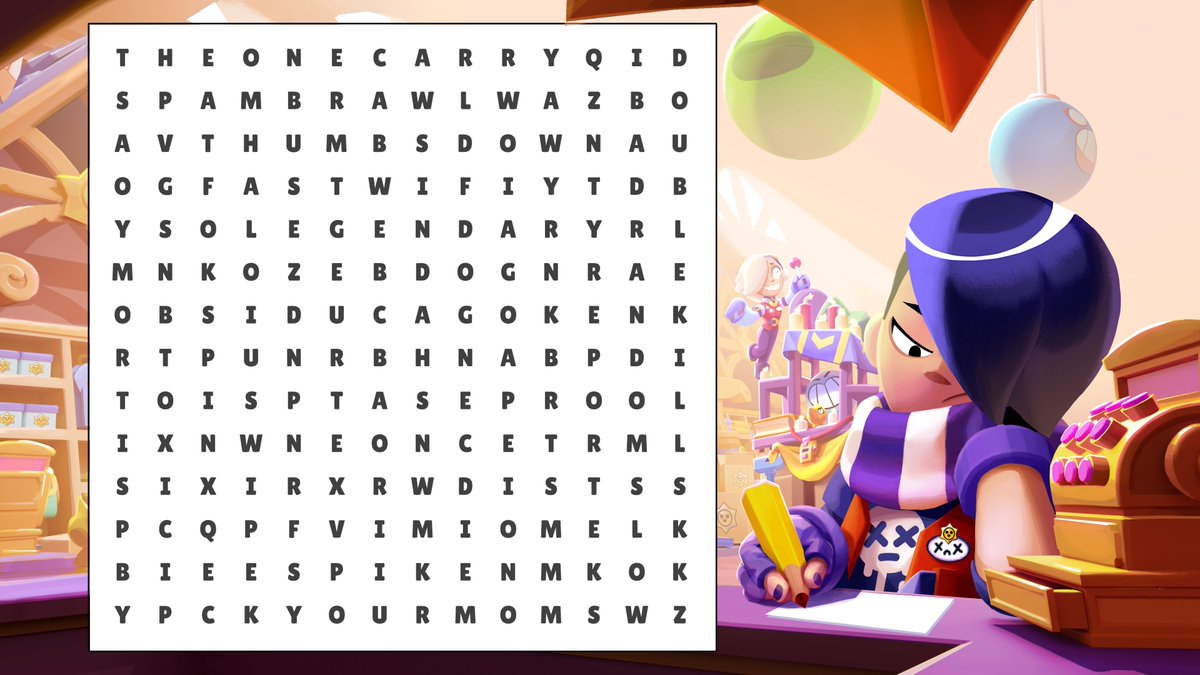 BrawlStars's tweet image. The fate of your matches this week will be determined by the first 3 words you find
🧣

What did you get? 📝