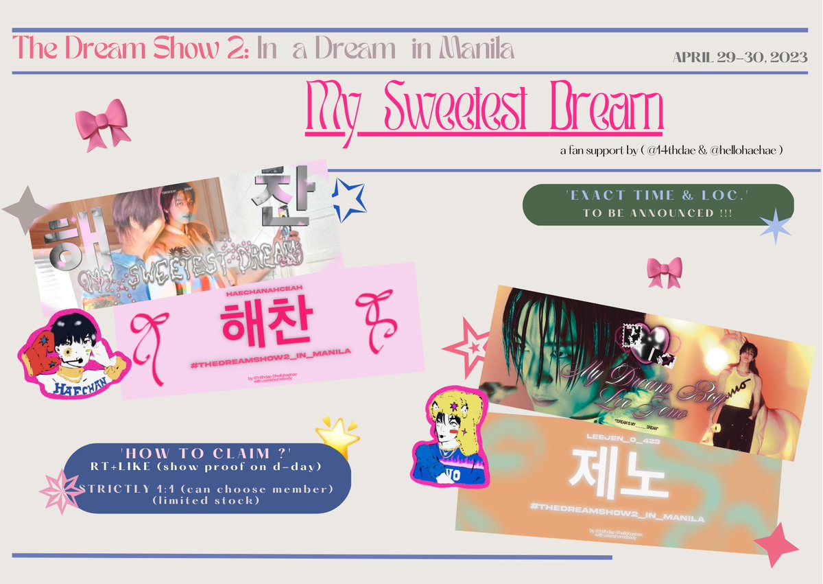 haevinely's tweet photo. 🌟࿐ ( #HAECHAN #JENO ) TDS2 in MNL Giveaway 

      mechanics  
         ╰  like &amp; rt 
         ╰  show proof on d-day ( 29-30 )
         ╰  1:1 can choose ver. (limited quantity)

see you, friends !! （⌒▽⌒ゞ 🌟

 #TDS2inMNL #THEDREAMSHOW2_in_MANILA #HAECHAN #JENO https://t.co/wW1lkiM6lM