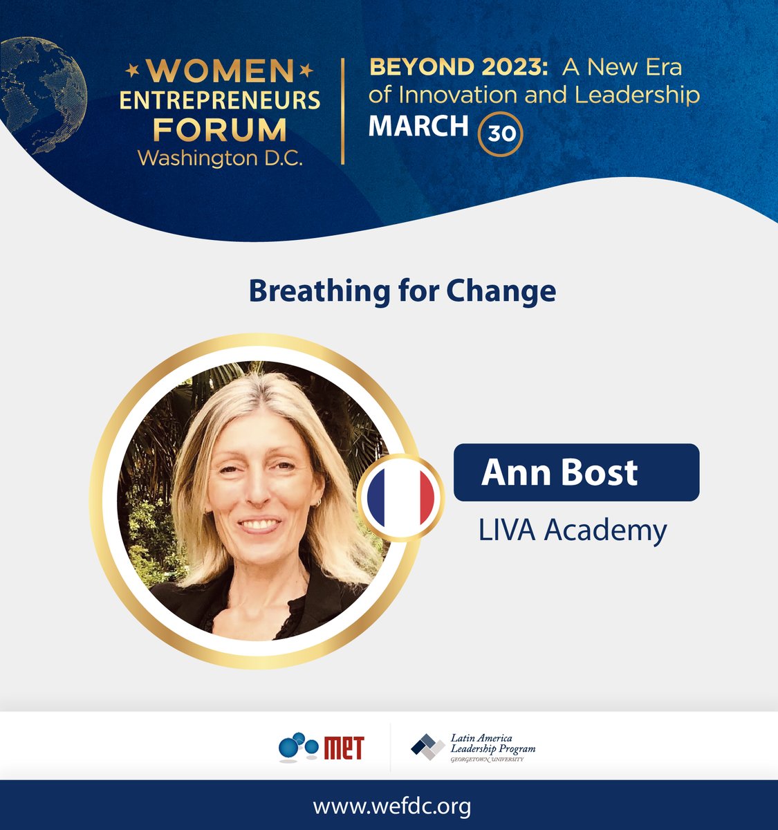 Watch  <a href="/Ann_Bost_/">Ann Bost</a> speak about "Breathing For Change"  at the #WEFDC <a href="/Georgetown/">Georgetown University</a> @MetCommunity <a href="/WorldBank/">WorldBank</a> <a href="/IFC_org/">IFC</a> <a href="/GeorgetownLatAm/">Georgetown LatAm</a> #LIVAAcademy <a href="/WEFDC23/">WEFDC</a>

🌍youtube.com/watch?v=EHG5mo…