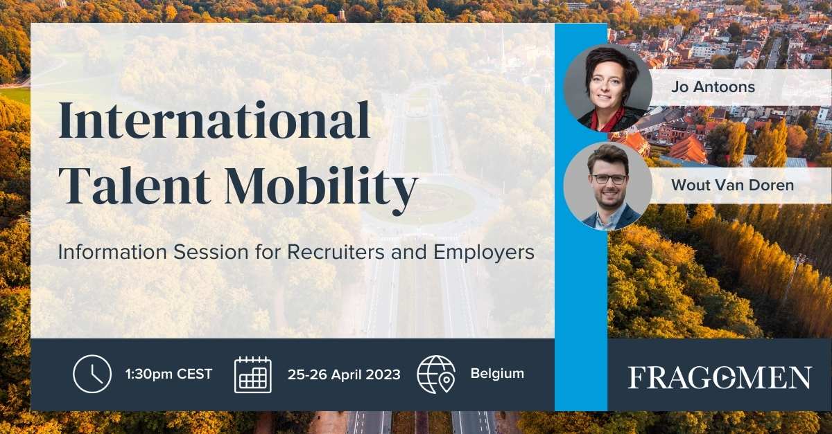 fragomen's tweet photo. We're hosting two #DisplacedTalent mobility information sessions with @TBBforTalent, @FedasilBelgium, @vdab_be, @IOMBeLux and Link2Europe. Complete the registration form to join us in Belgium: https://t.co/kRiM6iDPc6 @IgorLink2Europe https://t.co/KP7ZNBWWtb