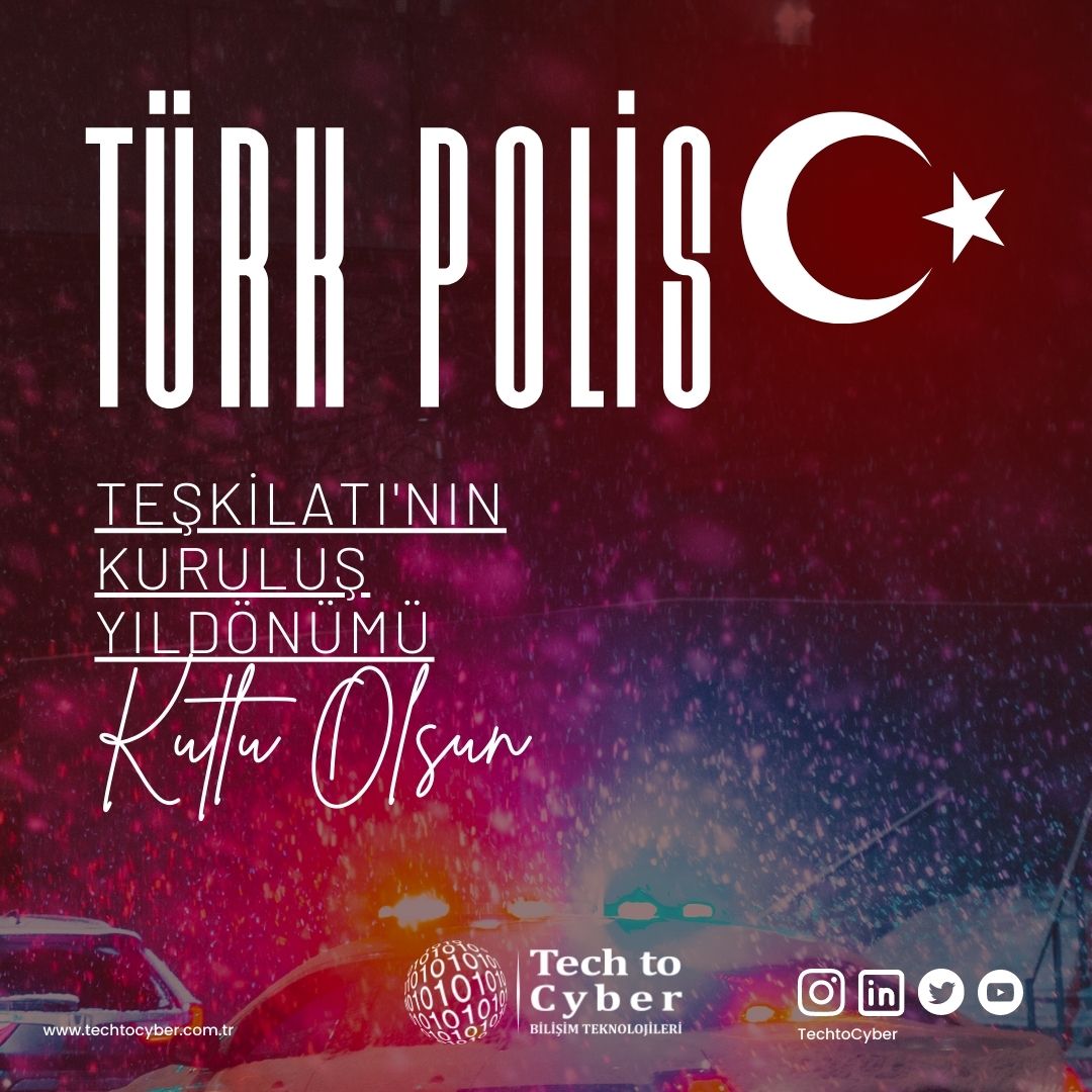 TechtoCyber's tweet image. Toplumsal huzuru ve barışı fedakarca koruyan, en zorlu şartlarda bile görevini yerine getiren polis teşkilatımızın 178. kuruluş yıldönümü ve #polishaftası kutlu olsun.