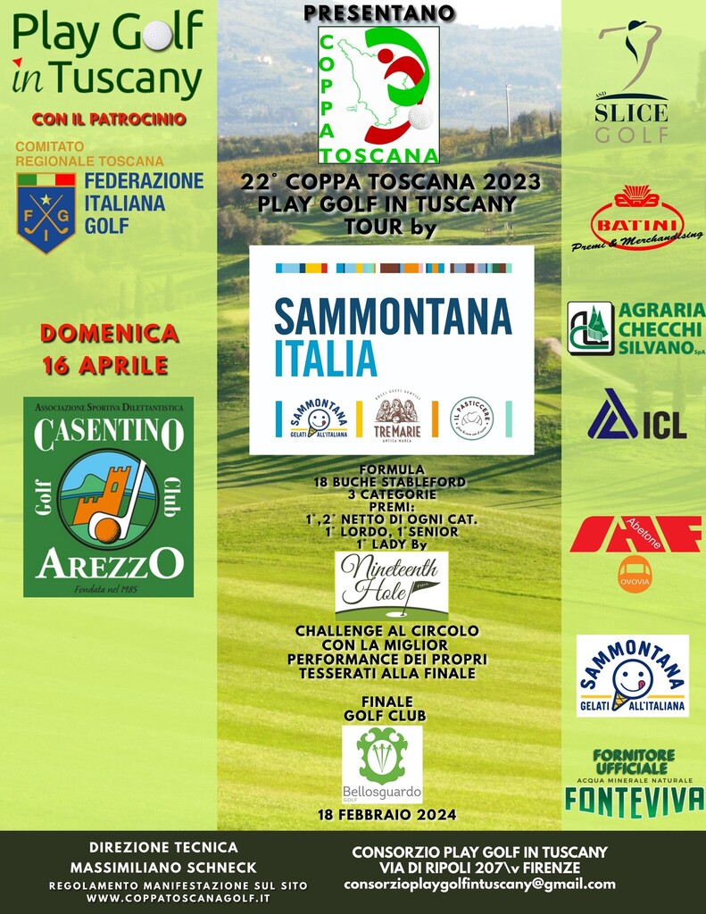 Per i Soci dei Club tariffa speciale per questa gara ..fees e gara ...€40 juniores €20...

#casentinogolfclubarezzo #playgolfintuscany #primavera #toscanadascoprire #turismo #travel #golf #casentino #casentinointuscany #tuscanyexperience #arezzo #parconazionaleforestecasenti…