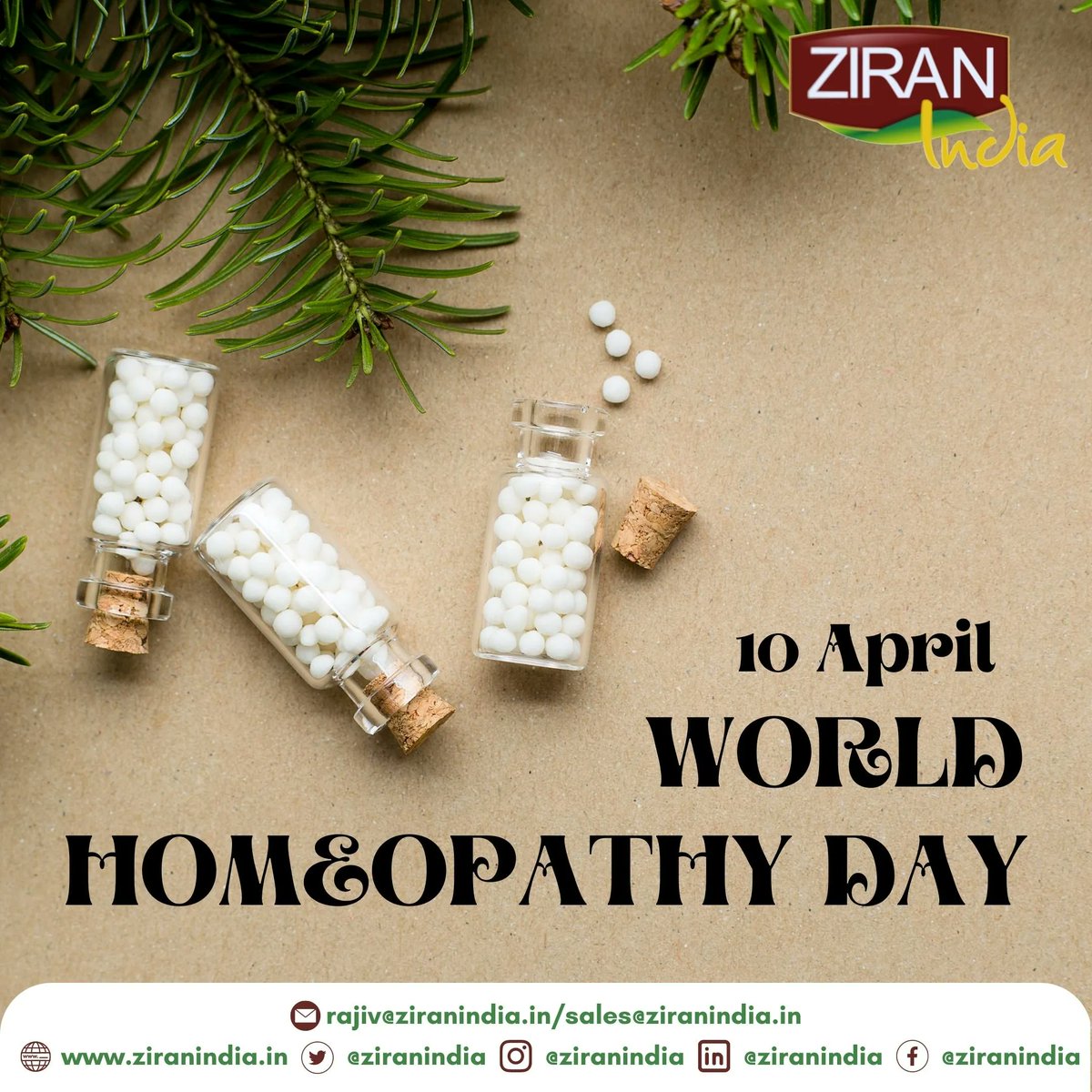 The World Homoeopathy Day is observed every year on April 10 to commemorate the Birthday of Dr. Hahnemann, the Founder of Homoeopathy. 

#HOMEOPATHYDAY #homeopathic #WorldHomeopathyDay_2023 #WorldHomoeopathyDay