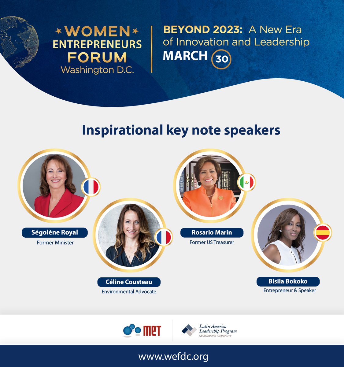Watch the "Inspirational Key Note Speakers" <a href="/RoyalSegolene/">Ségolène Royal</a> <a href="/celinecousteau/">Celine Cousteau</a> <a href="/RosarioMarin1/">Rosario Marín</a> and <a href="/BisilaBokoko/">Bisila Bokoko</a>  at #WEFDC <a href="/Georgetown/">Georgetown University</a> @METCommunity @Worldbank @IFC_Org <a href="/GeorgetownLatAm/">Georgetown LatAm</a> <a href="/WEFDC23/">WEFDC</a> 

🌍 youtube.com/watch?v=_r-E-h…