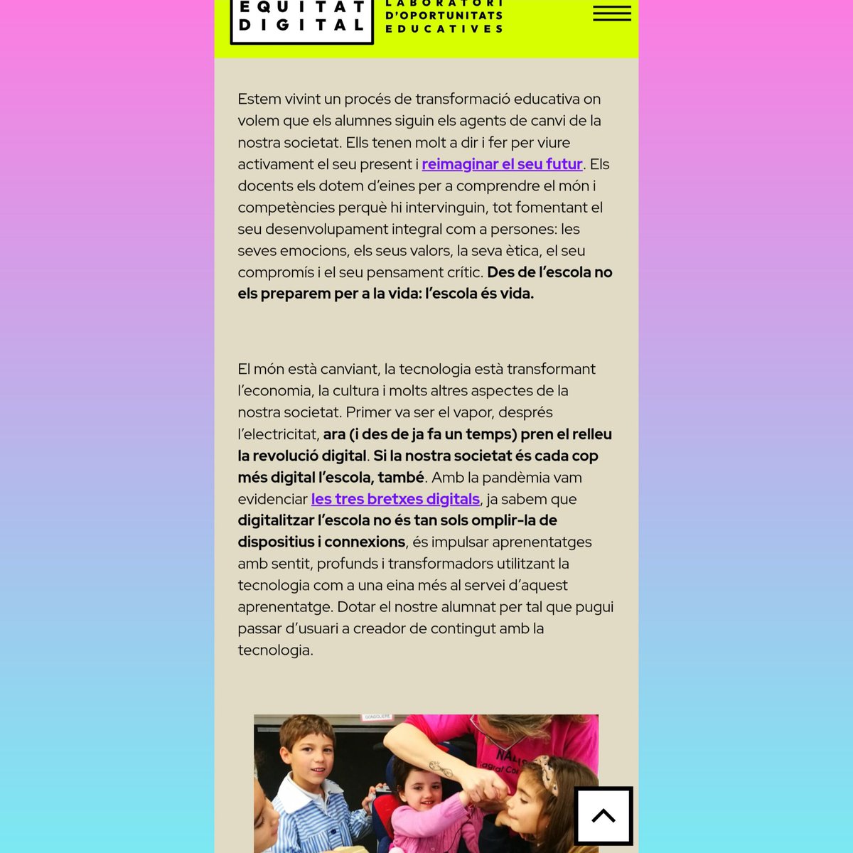 SusannaTuset's tweet photo. He escrit un nou article!

De STEAM a ESTiMA
L'aprenentatge servei i la tecnologia com a eina d'inclusió per a l'equitat digital.

STEAM + inclusió = ESTiMA
#equitatdigital 
#RoboCor 💙
#STEAMcat 

Laboratori d'oportunitats educatives 
@FundacioBofill

https://t.co/UP9t3gxkO3 https://t.co/JgHANrKXsr