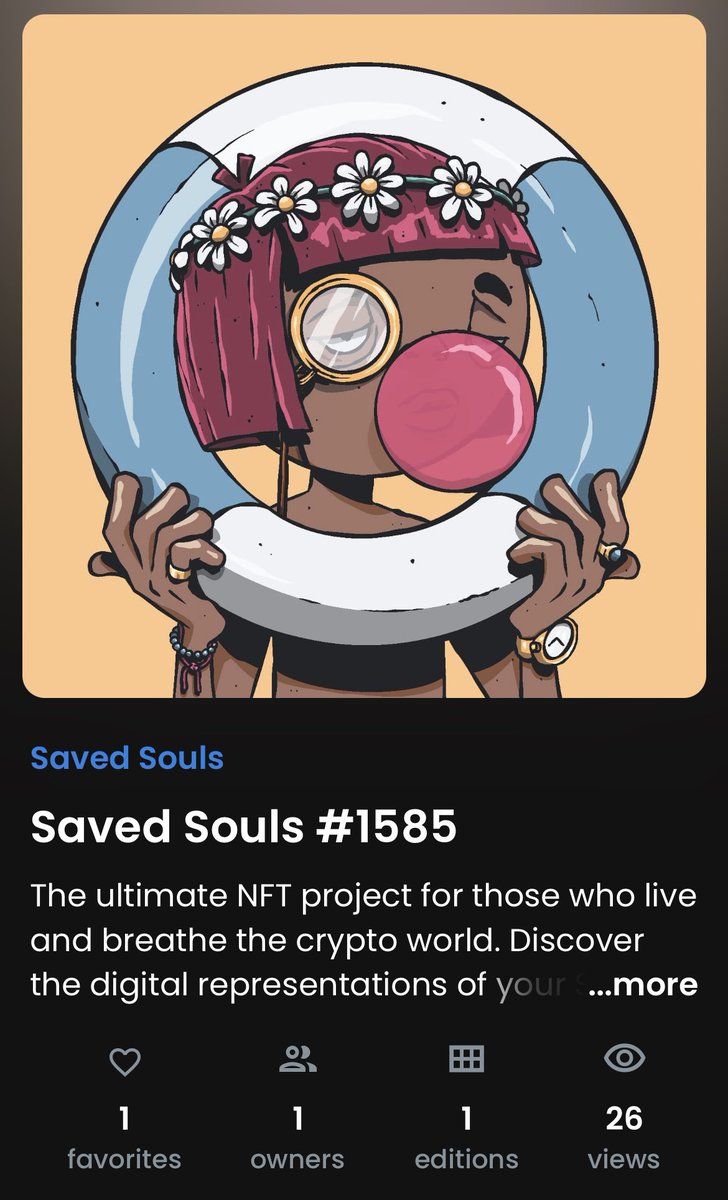 Just hopped in LFG 🚀🌙 <a href="/SavedSoulsNFT/">🛟 Saved Souls 🛟</a>