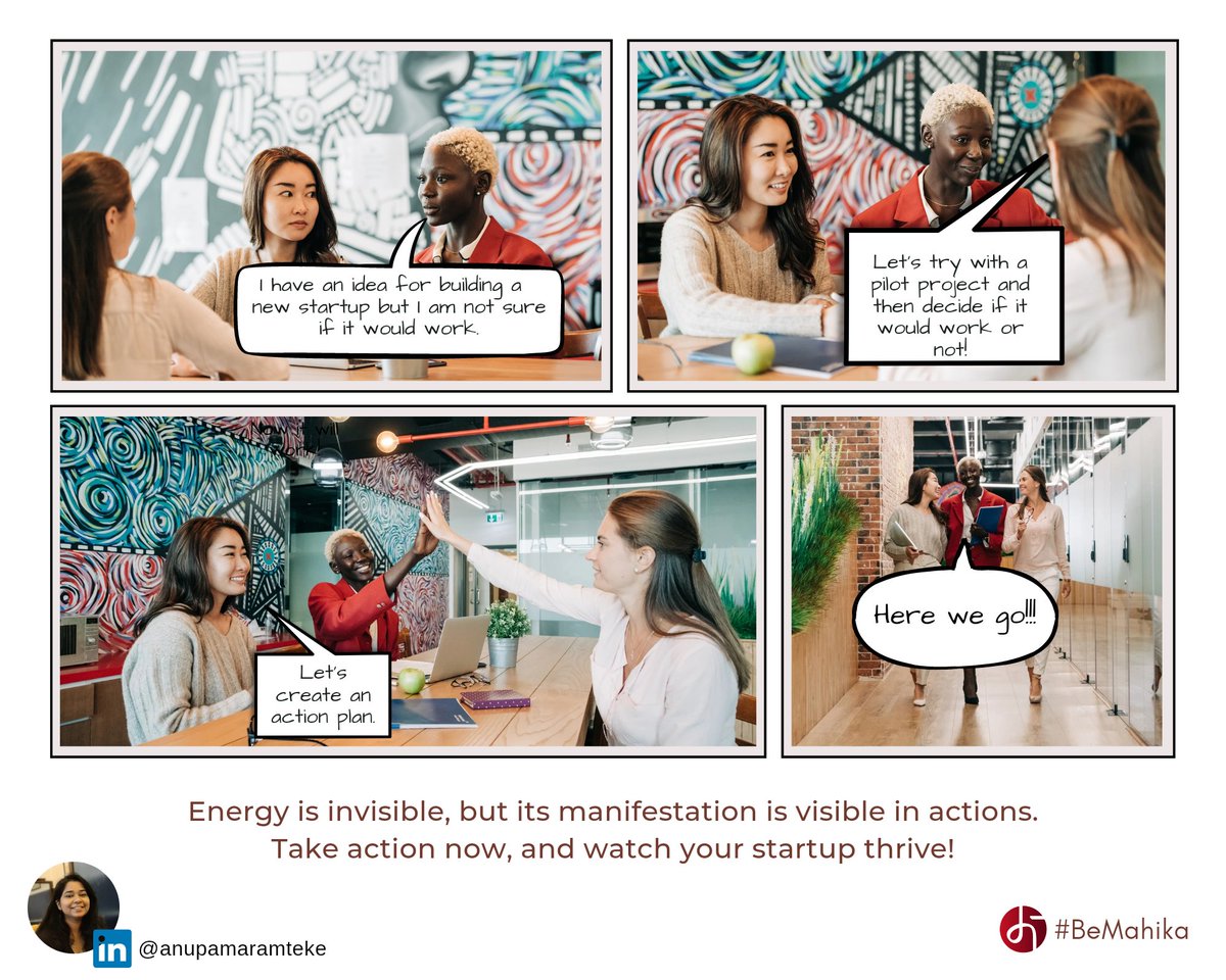 anuramteke's tweet photo. .#Energy is invisible, but its #manifestation is visible in actions.
Take action now, and watch your #startup thrive. ⚡️
#BeMahika
#Entrepreneurship #womenentrepreneur #startupbusiness #India #diversity #businesswomen #business https://t.co/0peEVhw3Ni