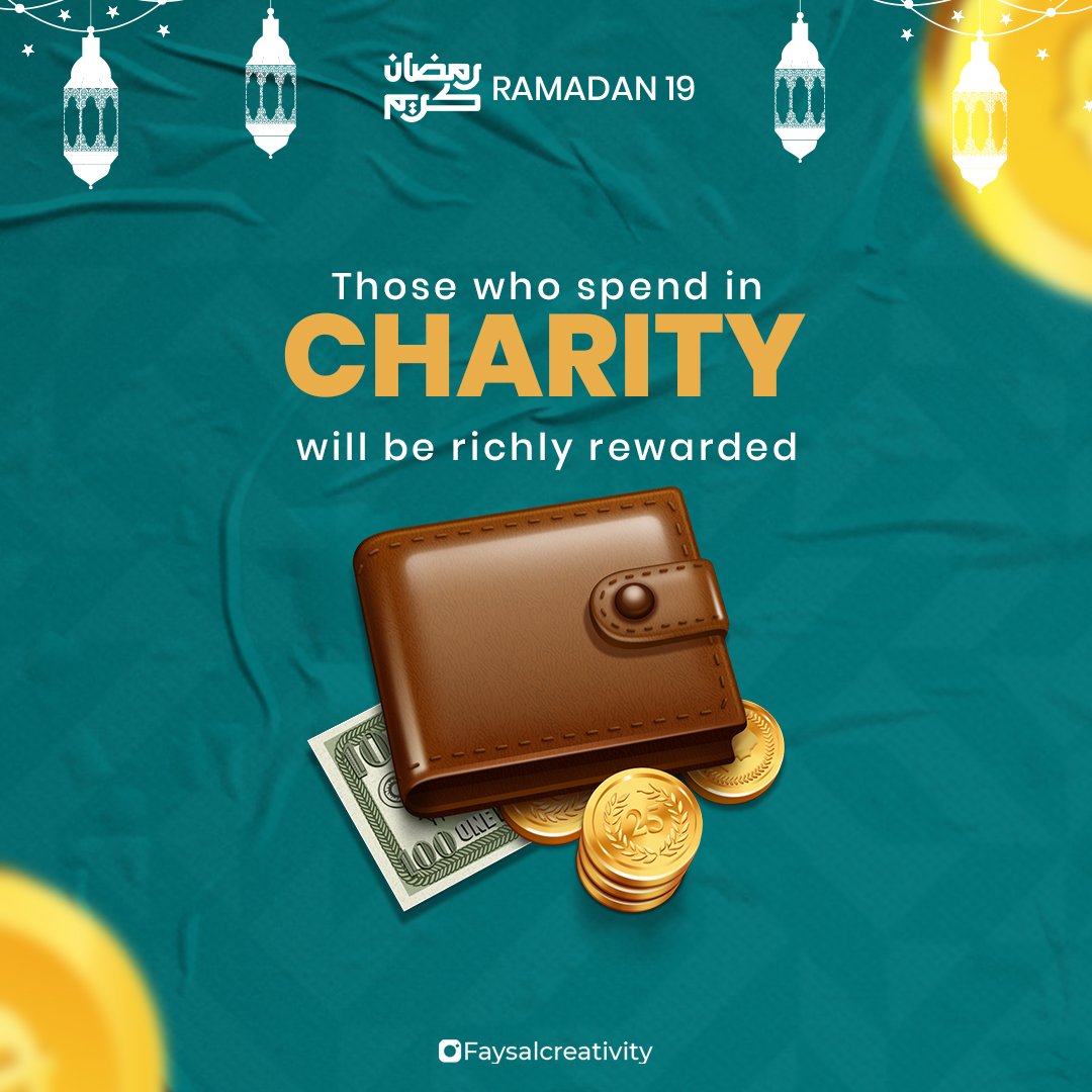 Faysal_creates's tweet photo. Ramadan 19.
Spend more in charity 😊❤️.
#Islam #muslimgirl #Muslim #Muslims #ramadanday19 #ramadan19 #charity #sadaqoh #islamisbest #bismillah https://t.co/vah9xFlE8D