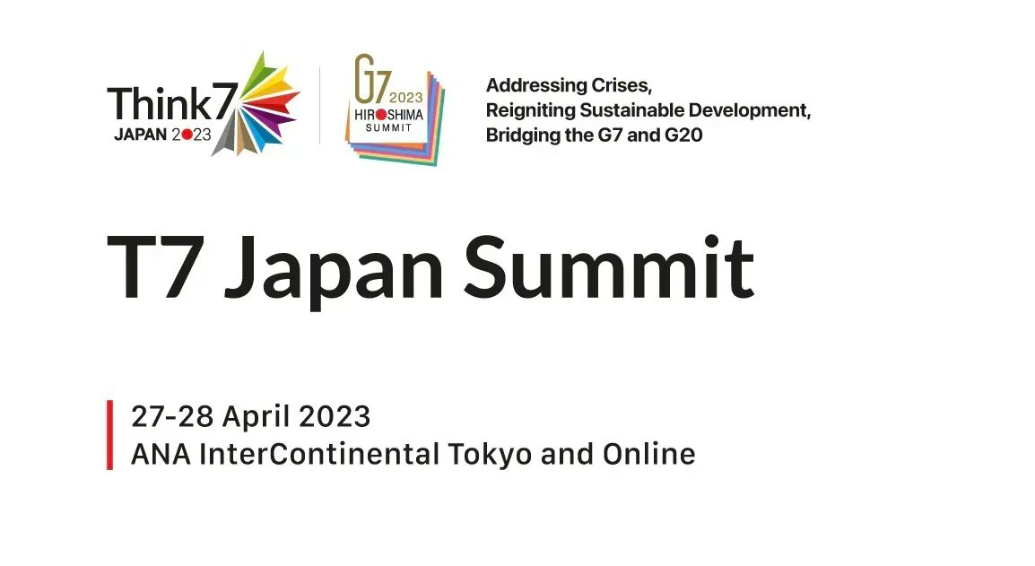 #Think7 Japan Summit will share research-based solutions to global challenges during Japan’s 2023 <a href="/G7/">G7</a> presidency. Our session will focus on wellbeing, environmental sustainability &amp; just transition.

Register by 21 April ➡️ buff.ly/3Grtjqq

#G7JPN <a href="/ADBInstitute/">Asian Development Bank Institute</a>
