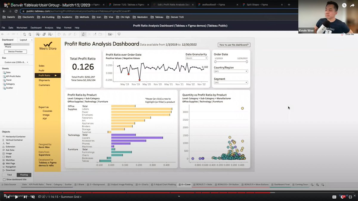 KevinWee90's tweet photo. 🚨 Hi #DataFam, I recently expanded my @Tableau x @Figma workshop into a two-part series, now all vids and learning resources are freely available: https://t.co/3u34xYSXoJ 

Dashboard: https://t.co/jiPYm2lZhA

May the materials help you learn both tools! 😊

#dataviz #design https://t.co/t70yFoWzS0
