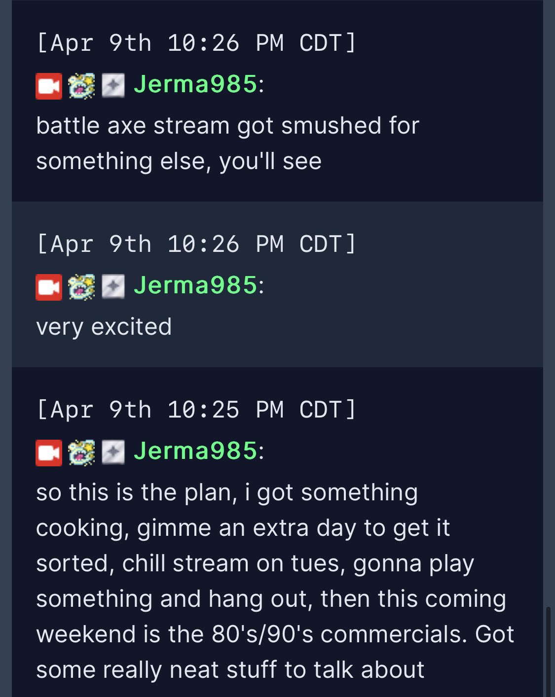 Stream got online