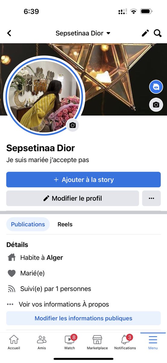 SamiraReal's tweet image. Mon Facebook 😍💖