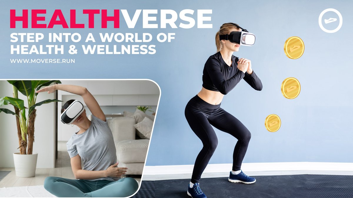 Escape to a healthier world for your mental &amp; physical wellbeing 🔥

Moverse Healthverse brings you a myriad of sports activities to get you on the fitness bandwagon 🤾‍♀️👓

Try it out &amp; see the benefits 🙌

#Moverse #Move2Earn #Health #VRsports #ML #Virtualwellness #AI #Healthtech