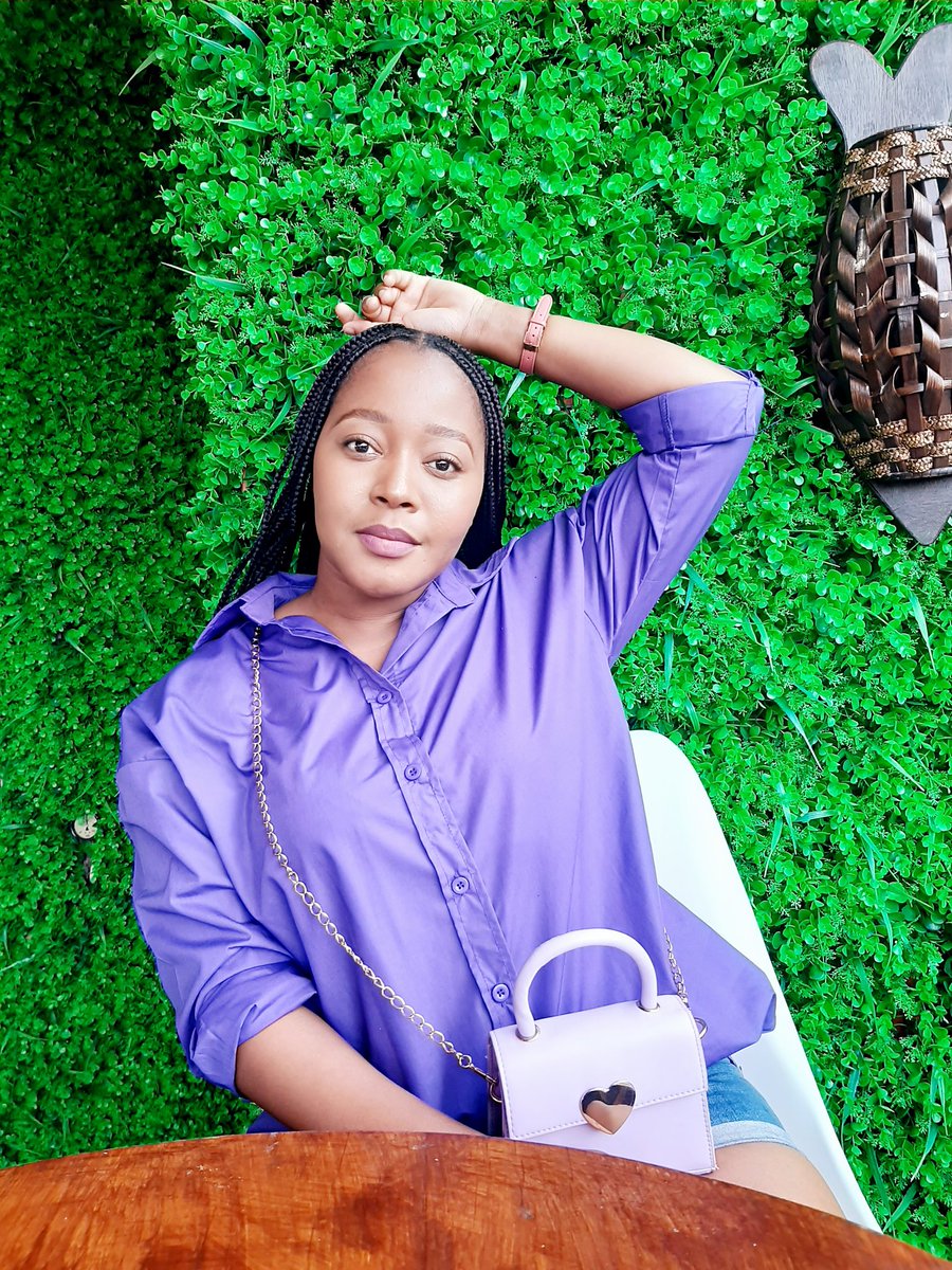 ThandyZee's tweet image. In my purple gal era