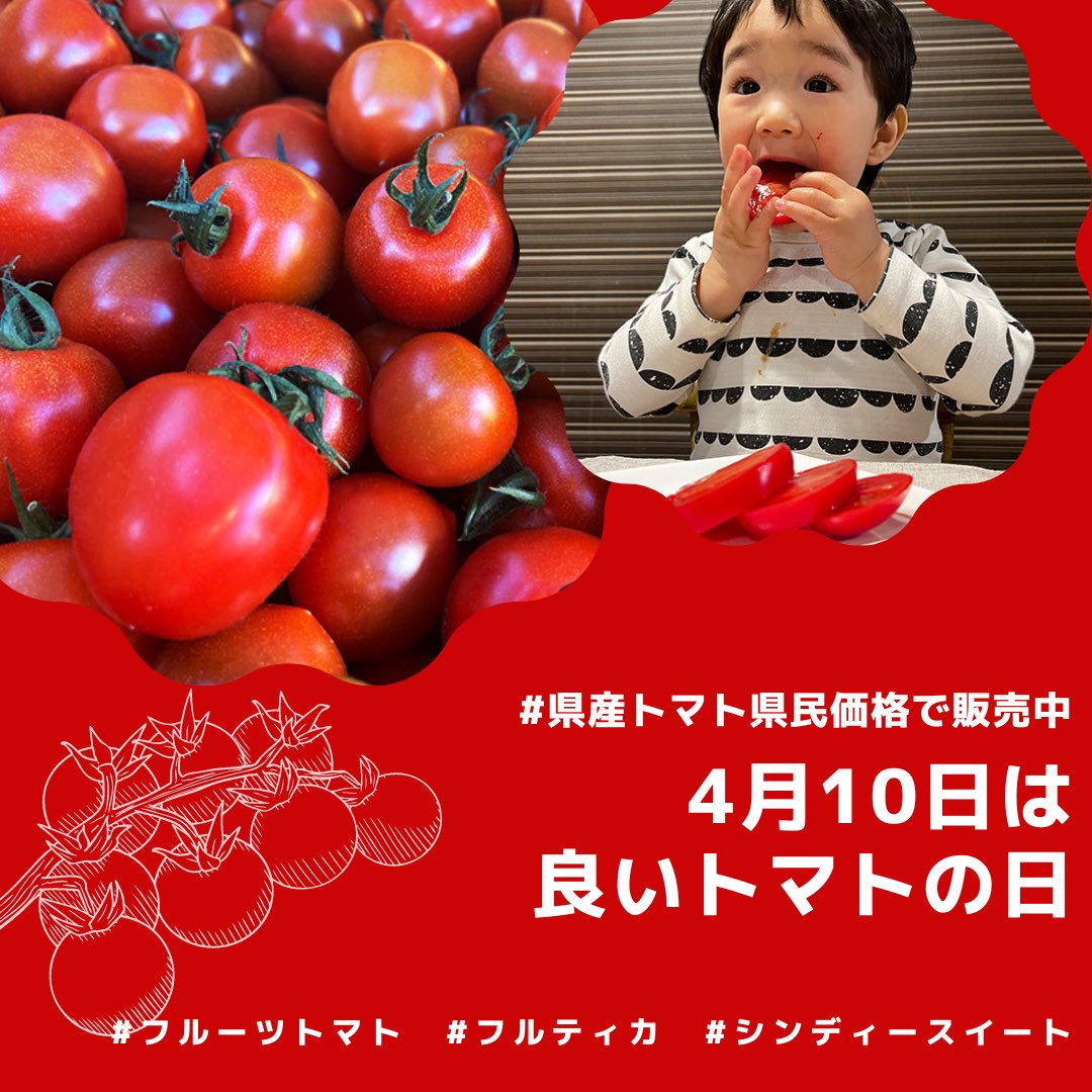 churamarche's tweet photo. 今日は【良いトマトの日】🍅✨
スタッフの推しトマトご紹介！！

・訳ありトマト1.5kg 超お得🉐
販売は今日まで⚠️
https://t.co/bEQIFEXTjy

・大玉&amp;中玉2kg 珍しい品種が入ったお得なセット✨🍅
https://t.co/lqPHfWqDho

・子供も大好き💕あまくておいしいフルー��トマト
https://t.co/ytqBabcgw2 https://t.co/bYWOkppGdV