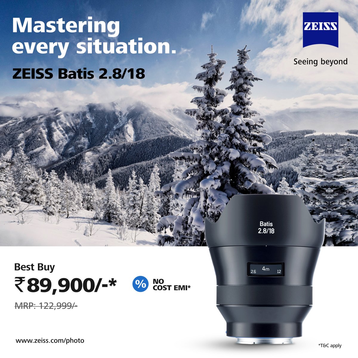 Get ZEISS Batis 2.8/18 at an amazing price.

Visit your nearest store or buy now at:
Amazon bit.ly/3lrIAzC
Flipkart (link) bit.ly/40Jj8ps