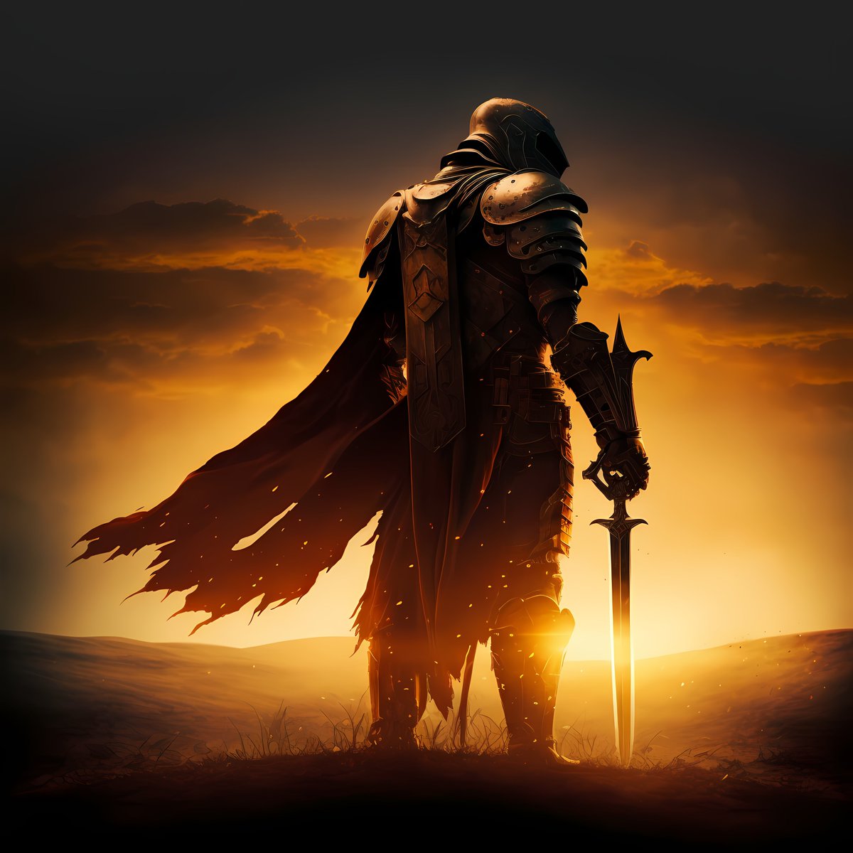 Epic Heroic Knight version 2
#ai #epic #epicfantasy #heroic #knight #knights #medieval #medievalarmor #medievalart #medievalfantasy #shining #shiny #sunlight #sunset #warrior #medievalknight #knightwarrior #aiart #knightarmor #medievalcharacter  #knightcharacter #midjourney